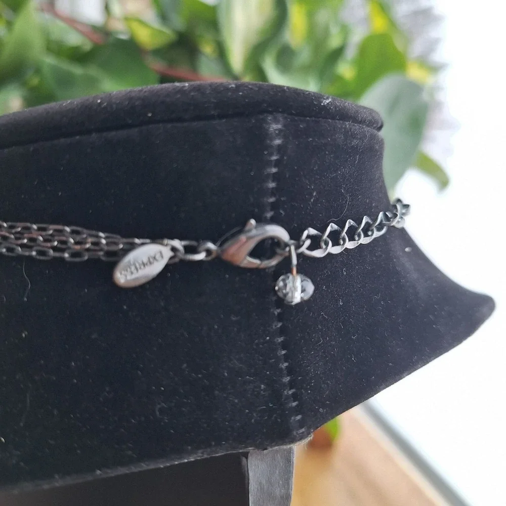 Express Multi‎ Layered Bead Necklace Adjustable Chain Lobster Clasp